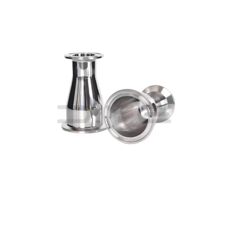 Sanitaarne roostevabast terasest klambriga kontsentriline reduktor